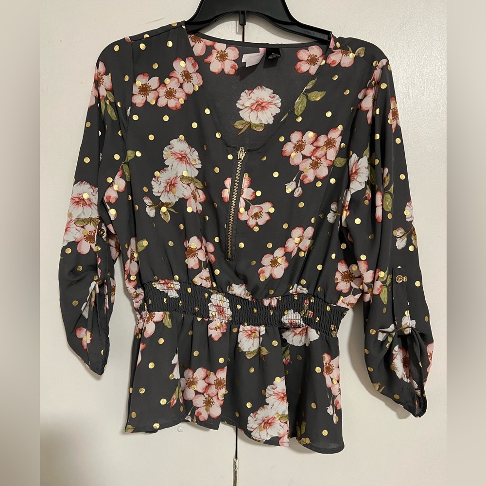 grey women’s blouse